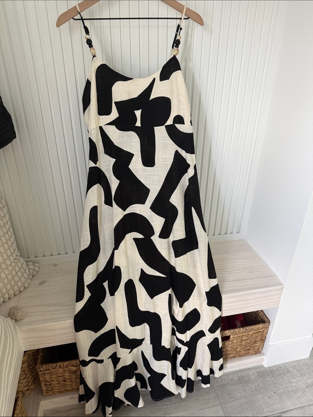 Black & cream Maci Dress